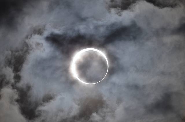 solar eclipse in Glacier National Park