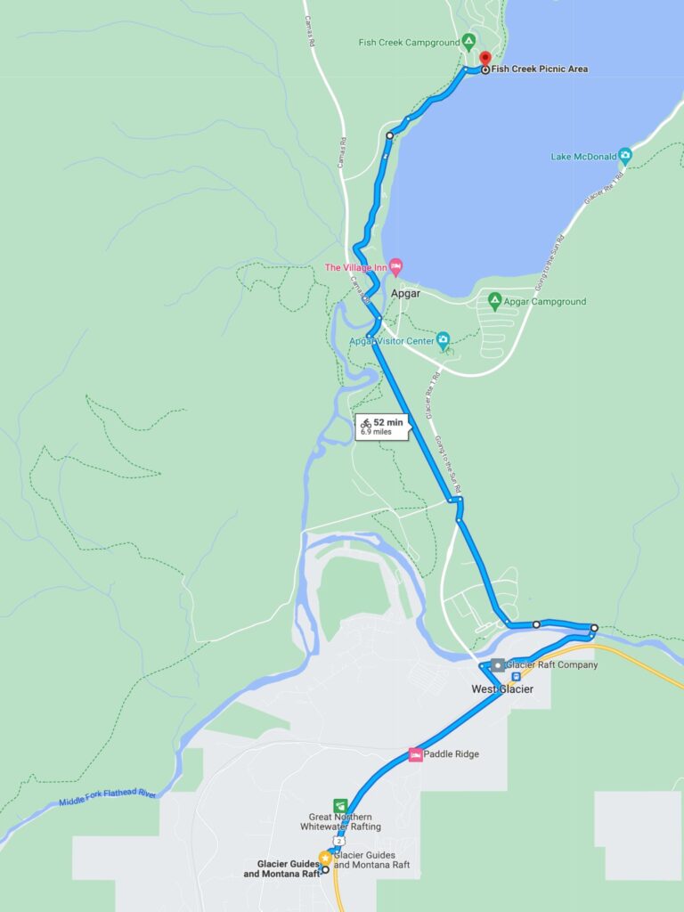 Self-guided bike & e-bike tour Glacier national park