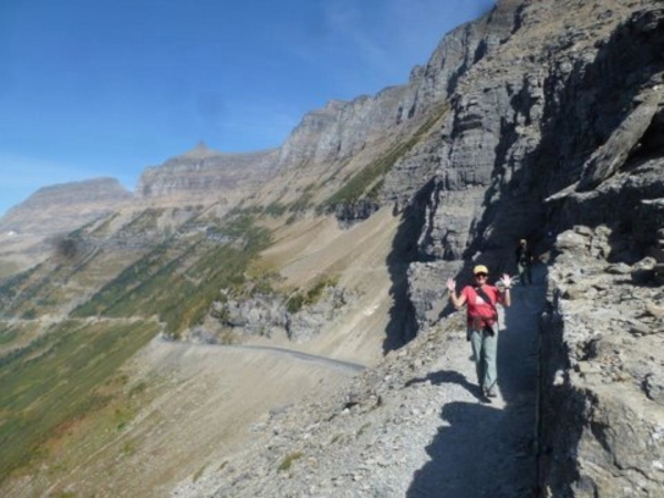 Highline Trail in September in Glacier National Park