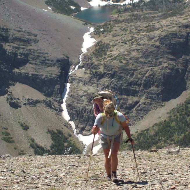 hike with kids in Glacier National Park