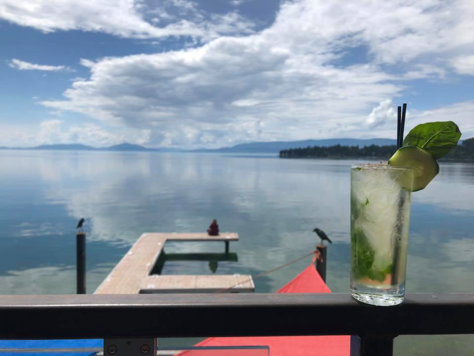 views of Flathead Lake from the Raven