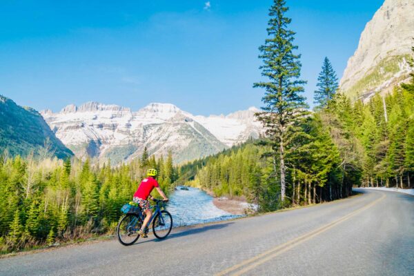 Bike Going-to-the-Sun Road Glacier National Park