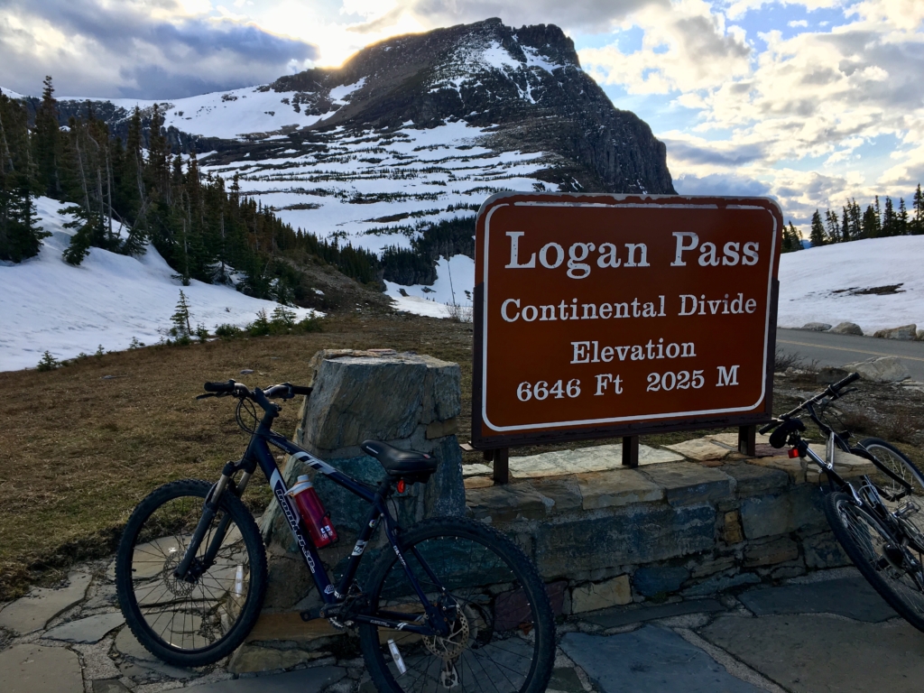 Biked to Logan Pass, Glacier National Park.