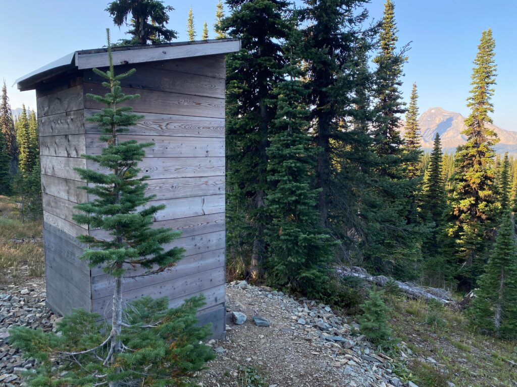 Granite Park Campground Pit Toilet - Glacier National Park