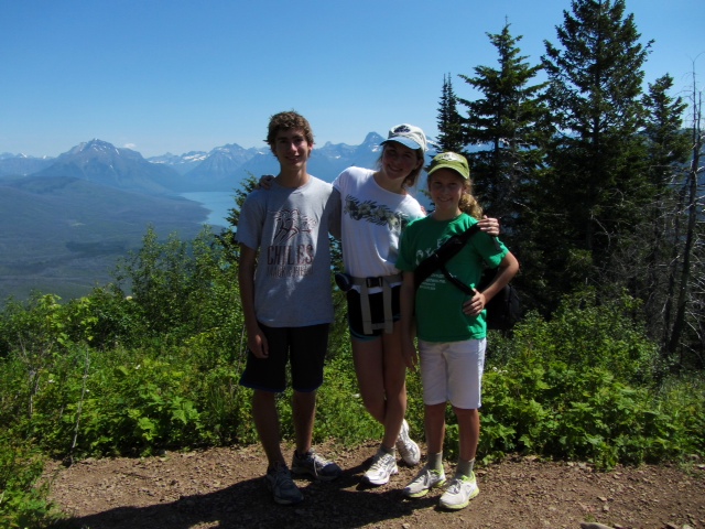 hike with kids in Glacier National Park Apgar Lookout
