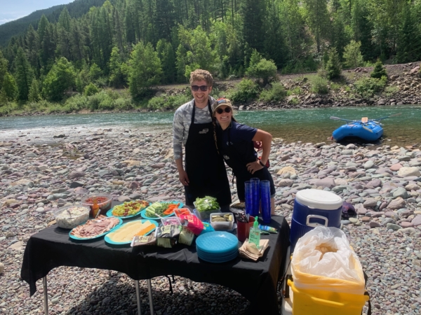 Lunch on the Middle Fork Flathead.