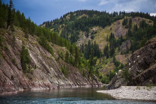 sleep under Glacier National Park's star studded skies without carrying a heavy pack go overnight rafting on the Middle Fork of the Flathead River