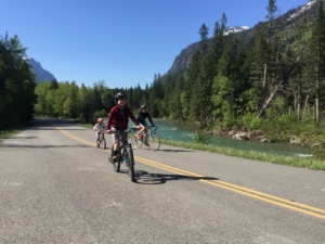 Biking in Glacier National Park on Memorial Day Weekend