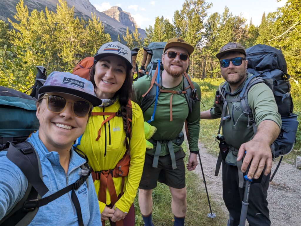Last day, heading out at Glenns Lake Foot, 4-Day Backpacking Itinerary - Belly River Glacier National Park