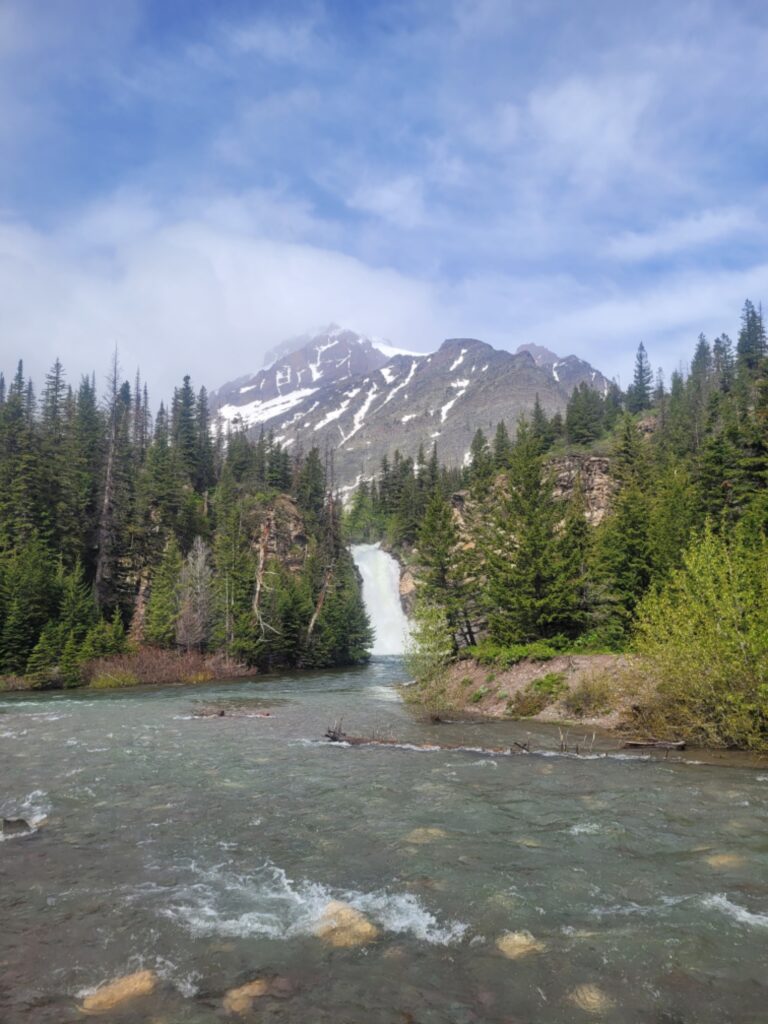 Running Eagle Falls - Top 10 Hikes for Kids in Glacier National Park