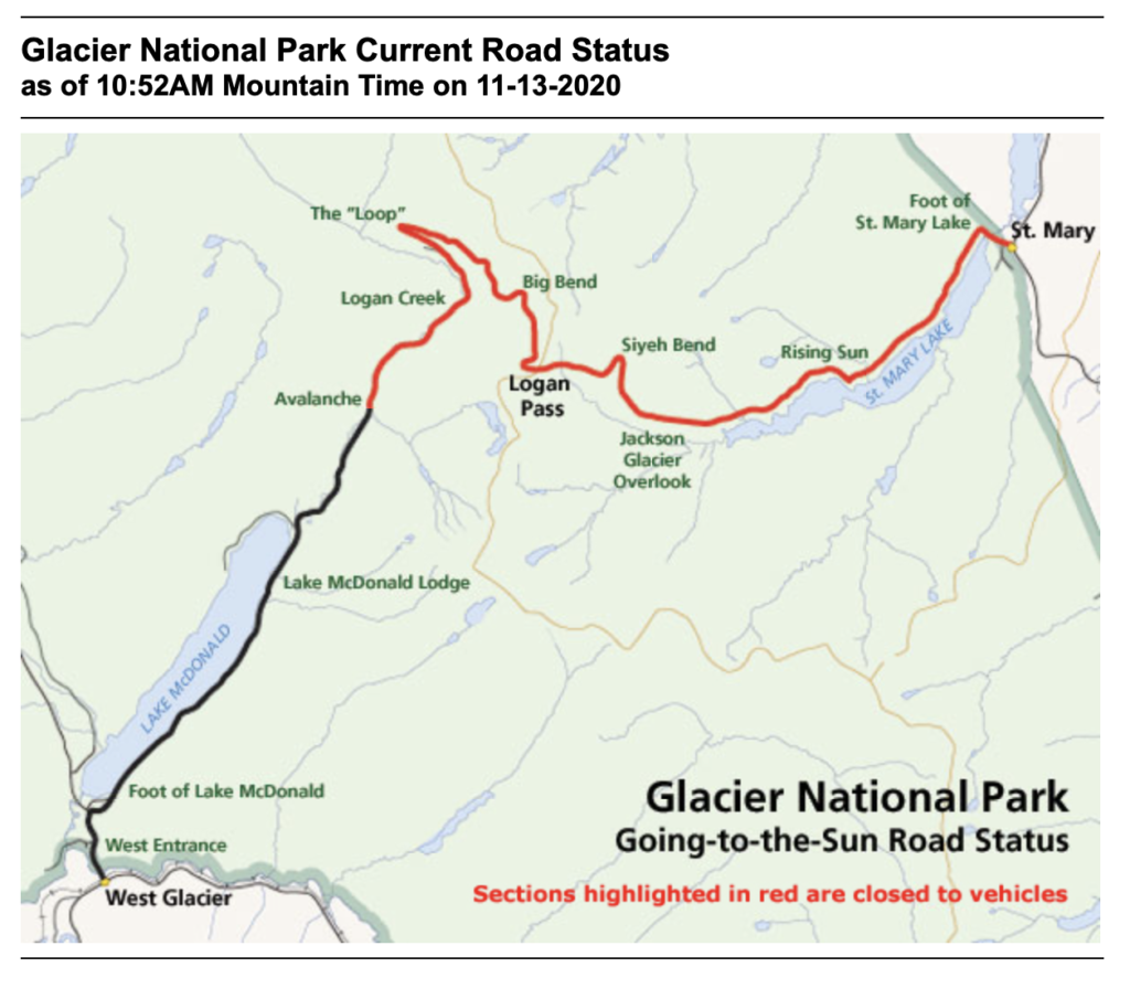 Glacier National Park Status