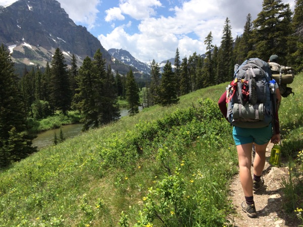Backpacking Cutbank Valley Glacier Park