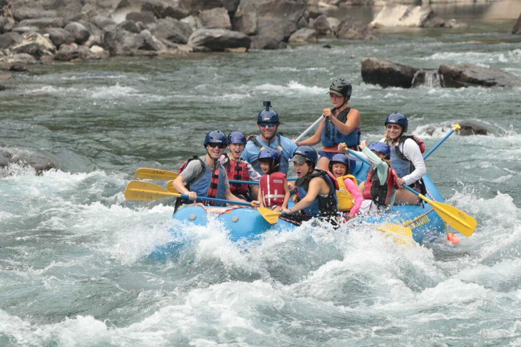 Happy Rafters with Glacier Guides and Montana Raft Glacier National Park